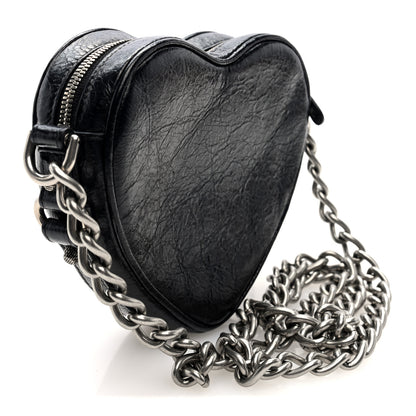 Balenciaga Agneau Arena Mini Le Cagole Heart Bag Black 3 of 9