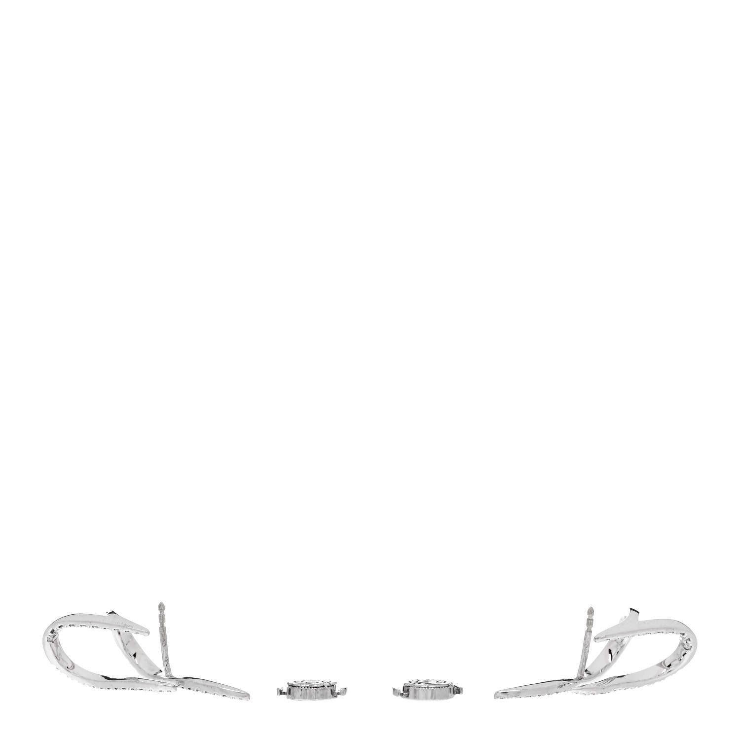 Messika 18K White Gold Diamond Gatsby Daisy Earrings 3 of 5