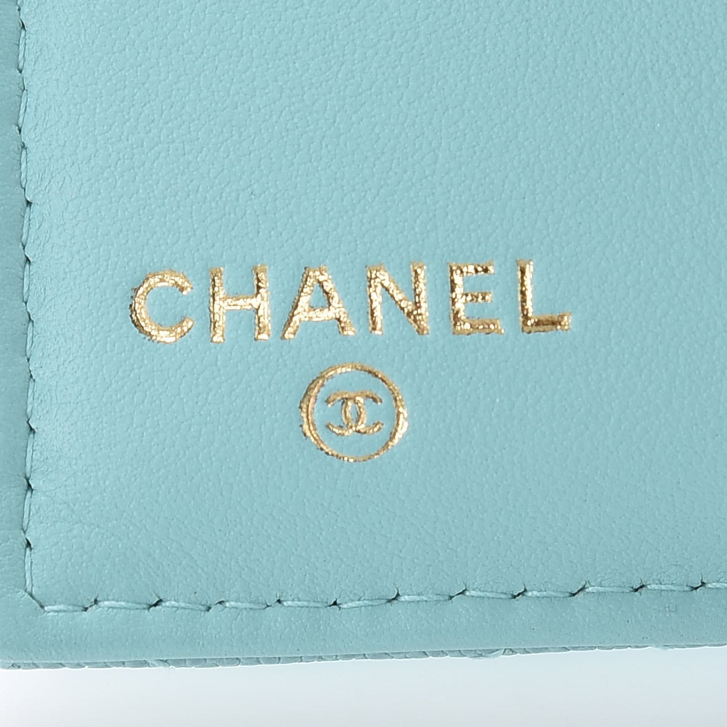 Caviar Quilted Small Boy Flap Wallet Light Blue