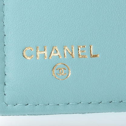 Chanel Caviar Quilted Small Boy Flap Wallet Light Blue 7 of 8
