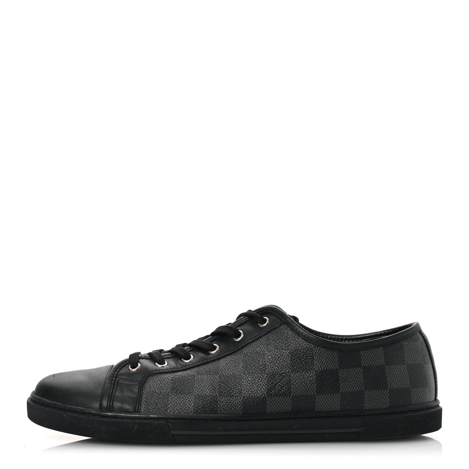 Louis Vuitton Calfskin Damier Graphite Sneakers 7.5 1 of 13