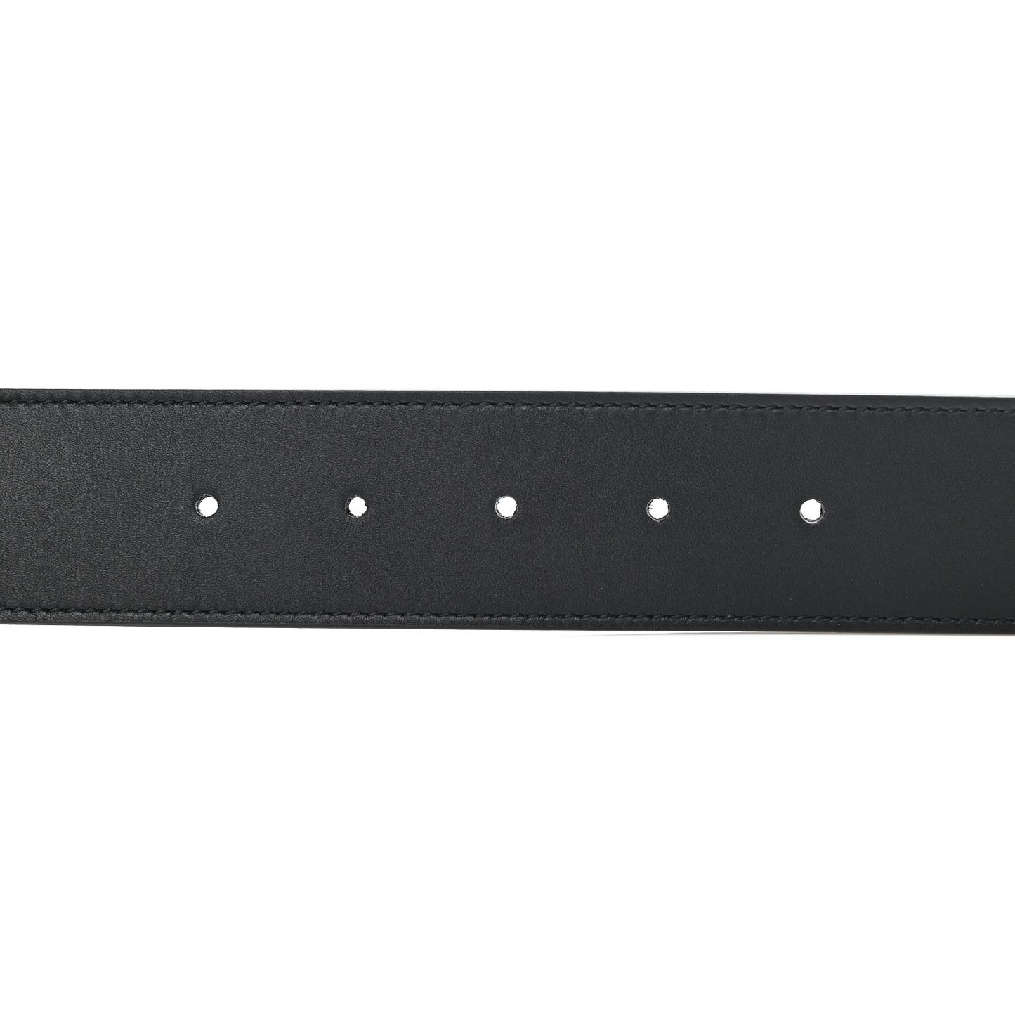 Moon Calfskin Nickel Double G 40mm Belt 100 40 Black