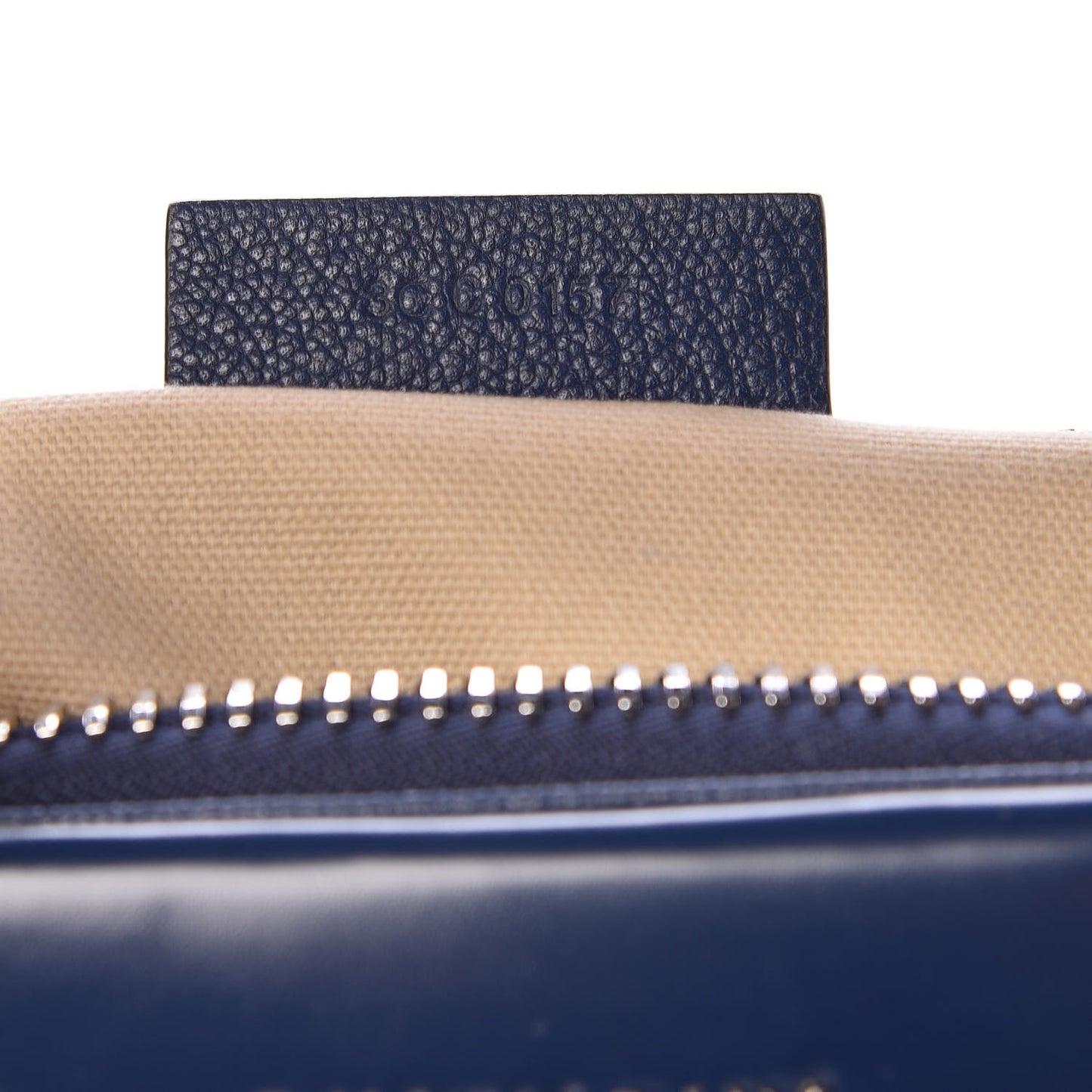 Grained Calfskin Small Antigona Night Blue