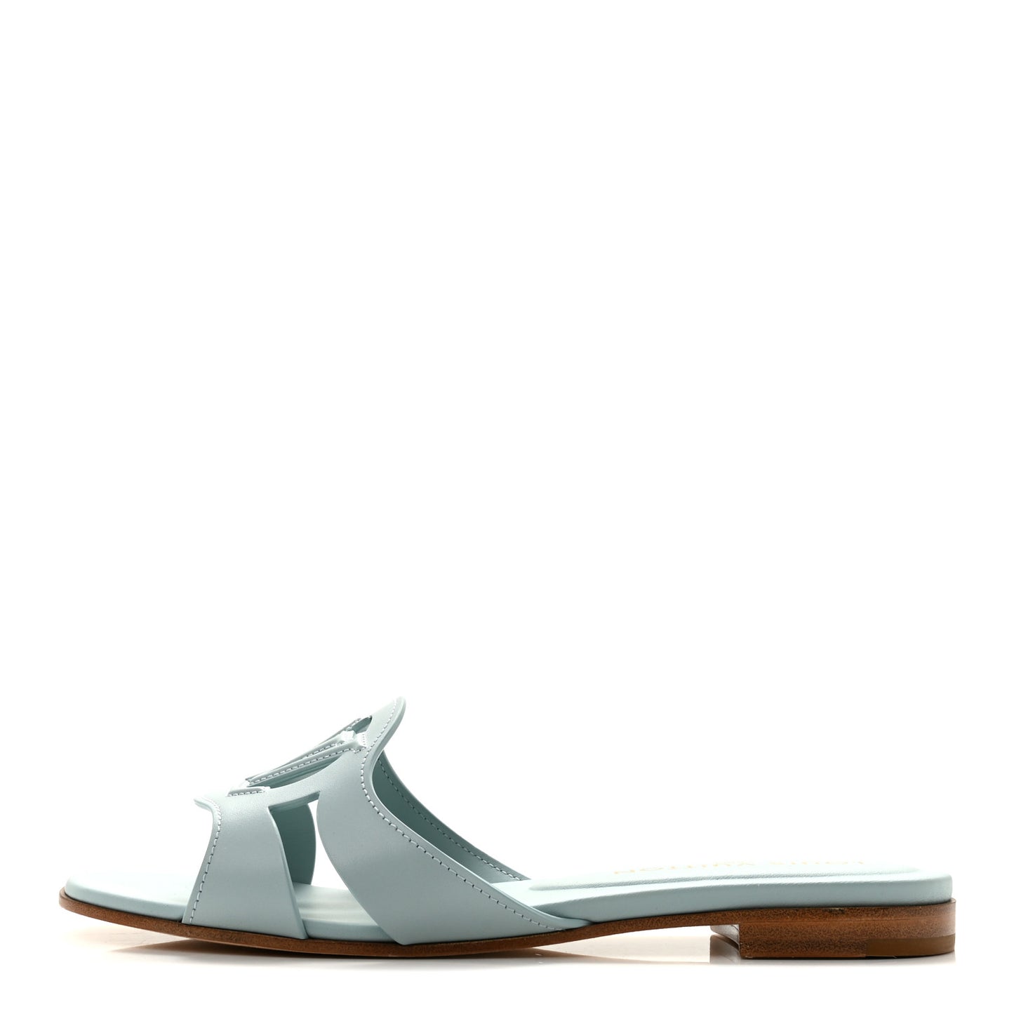 Calfskin LV Isola Flat Sandals 39 Blue