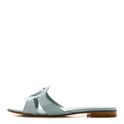 Louis Vuitton Calfskin LV Isola Flat Sandals 39 Blue 1 of 9