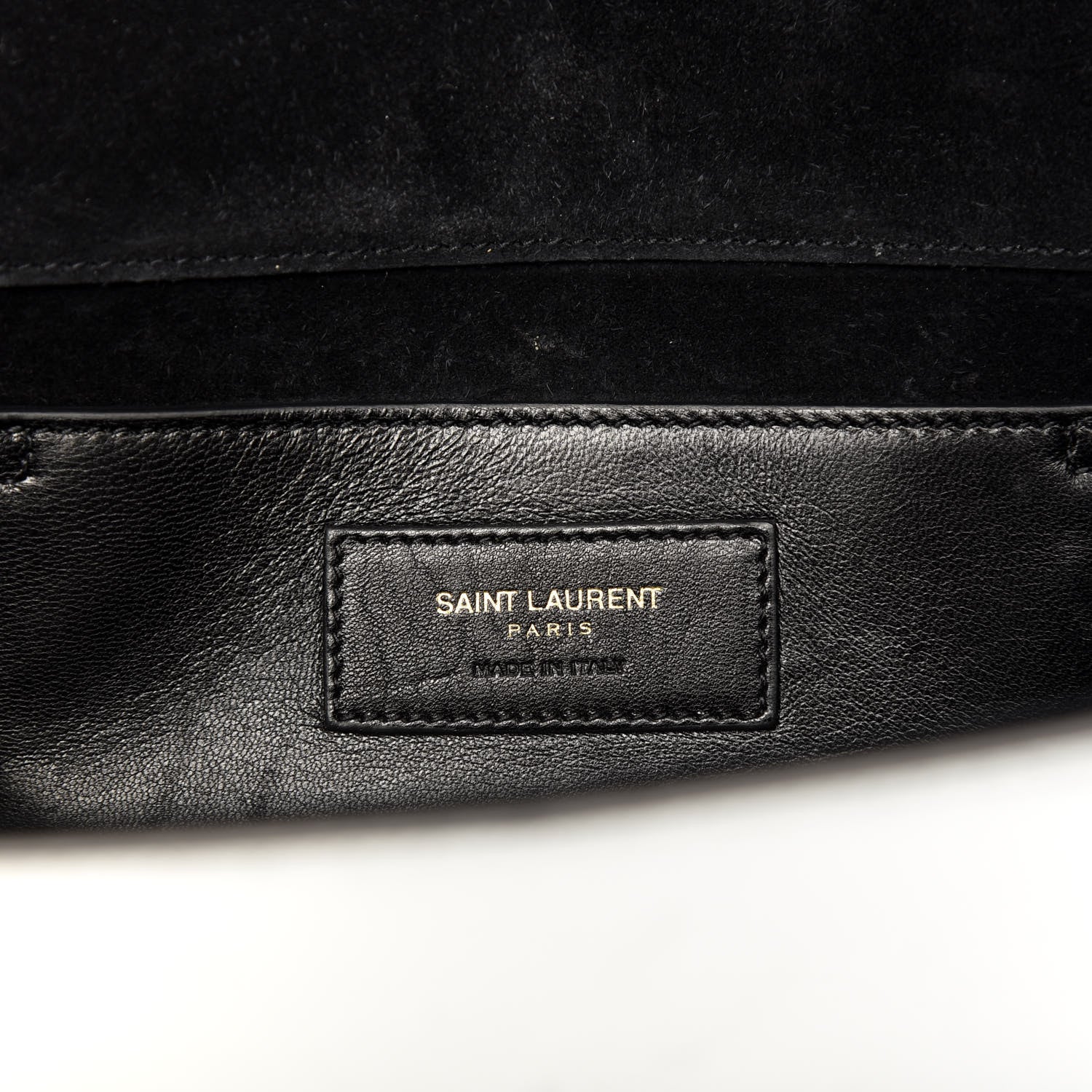 Saint Laurent Textured Metallic Calfskin Classic Monogram Cassandre Clutch Silver 6 of 7