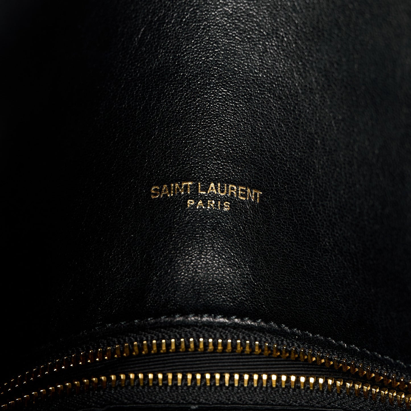 Lambskin Quilted Medium Loulou Puffer Monogram Chain Satchel Black