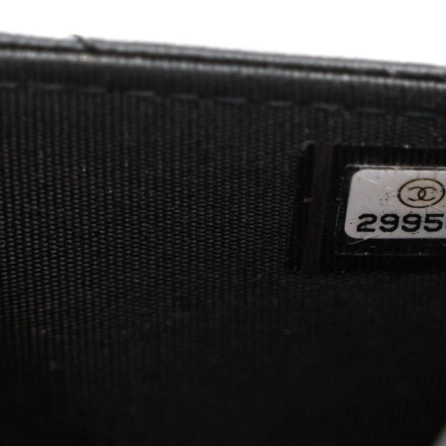 Lambskin Quilted Trendy CC Wallet On Chain WOC Black