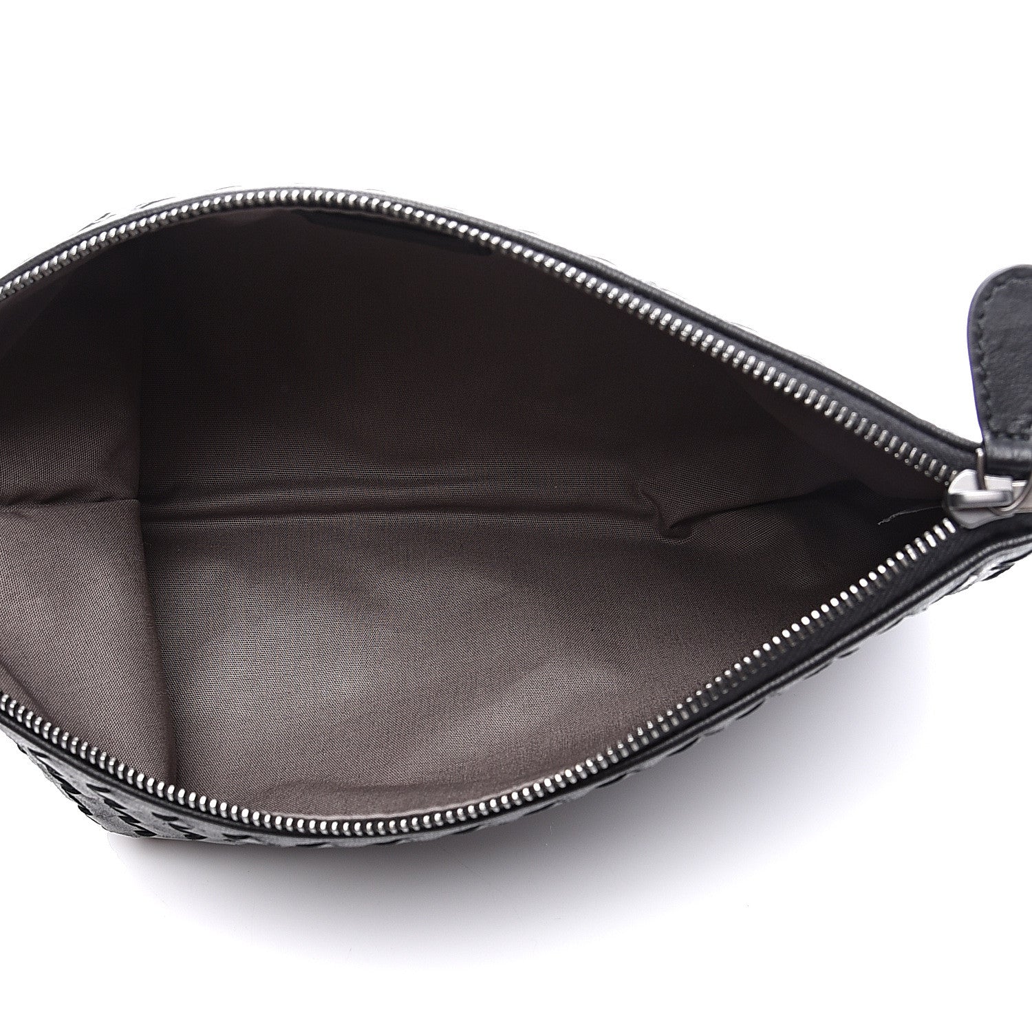 Bottega Veneta Nappa Intrecciato Zip Pouch Black 4 of 9