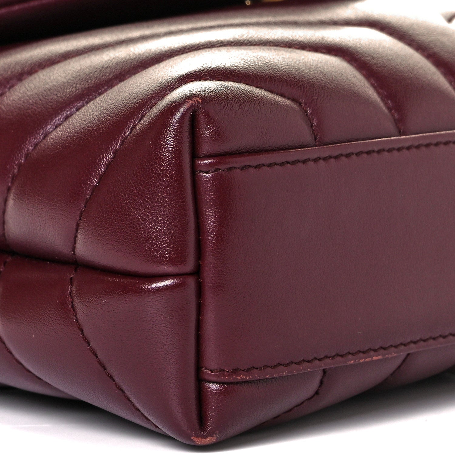Saint Laurent Calfskin Y Quilted Monogram Toy Loulou Monogram Crossbody Bag Rouge Legion 8 of 9