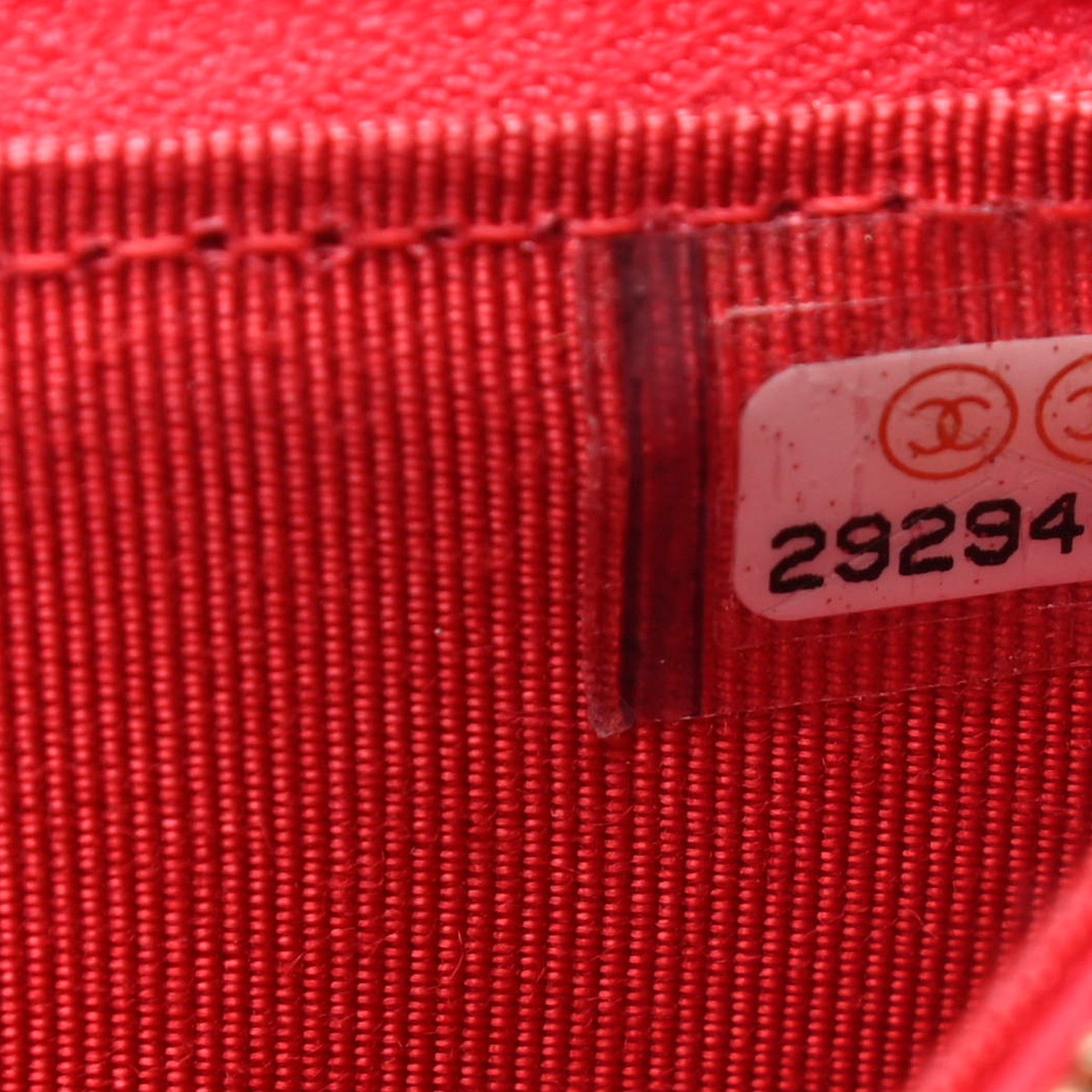 Chanel Caviar Quilted Classic iPhone Pouch Red 7 of 8