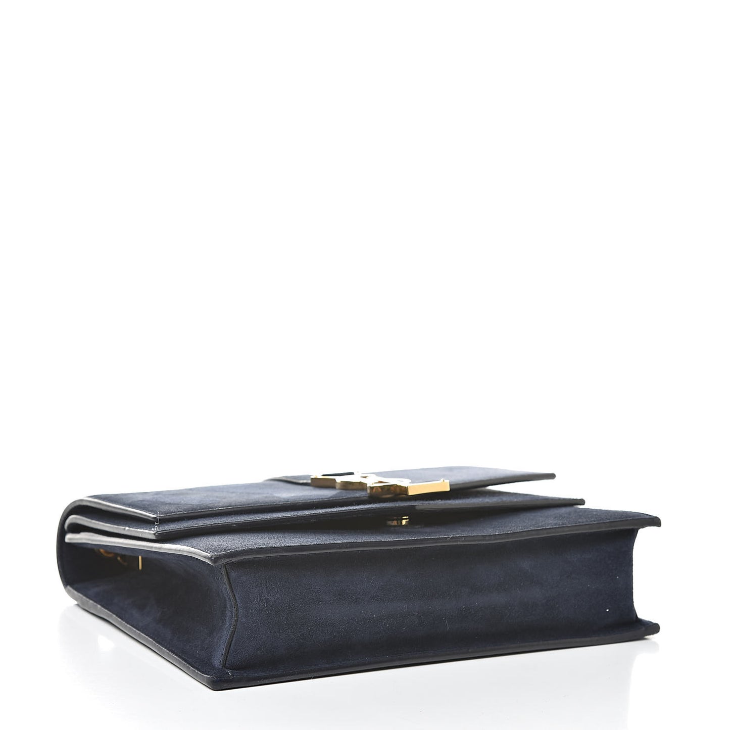 Suede Sulpice Monogram Medium Shoulder Bag Navy