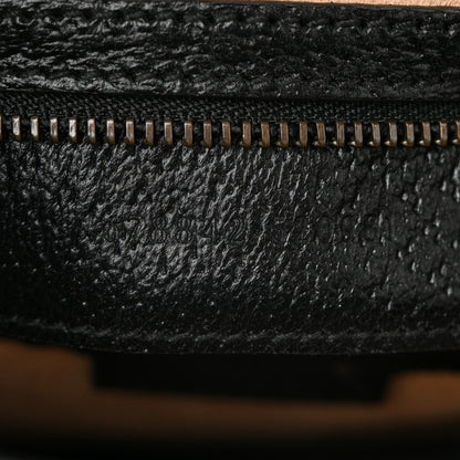 Gucci Textured Dollar Calfskin Web Medium Diana Tote Bag Black Dusty Grey Black Dusty Grey 7 of 11