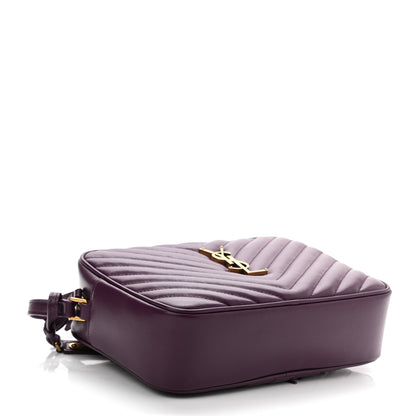 Saint Laurent Calfskin Matelasse Monogram Lou Camera Bag Purple 4 of 10
