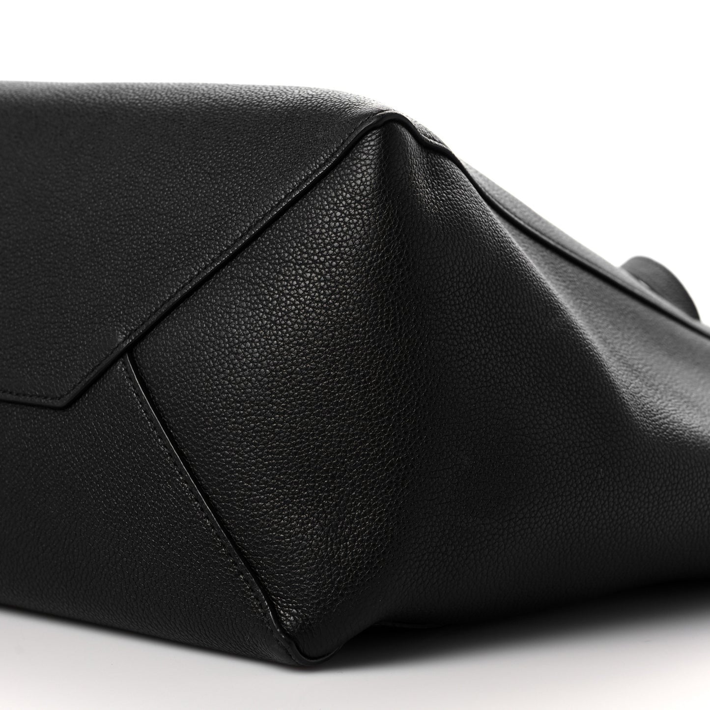 Soft Grained Calfskin Small Belt Cabas Phantom Black
