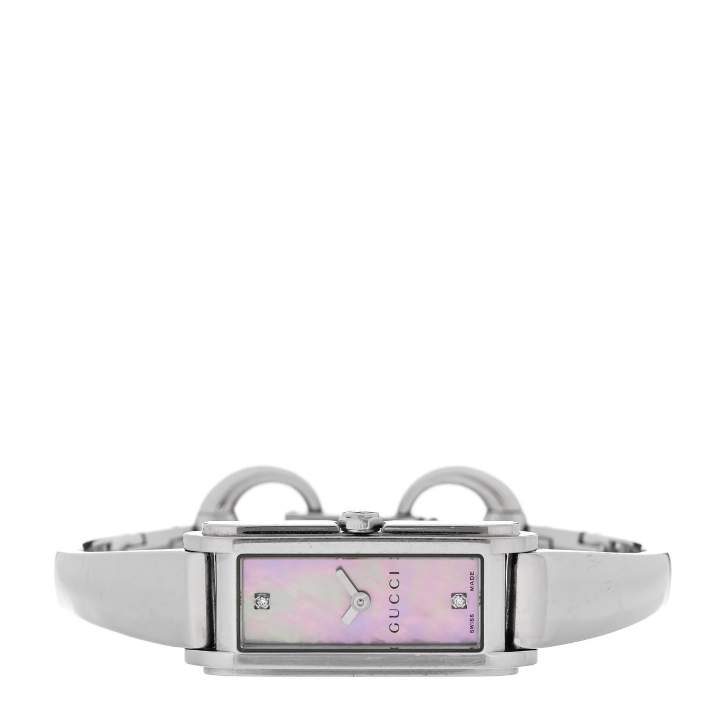 Stainless Steel Diamond 14mm 109 Horsebit Quartz Watch