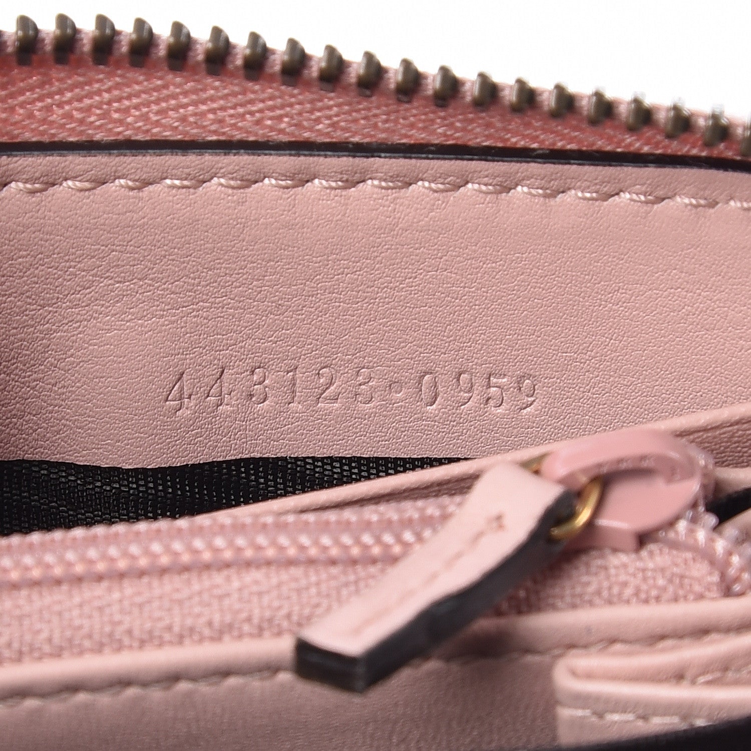 Gucci Calfskin Matelasse GG Marmont Zip Around Wallet Perfect Pink 7 of 8