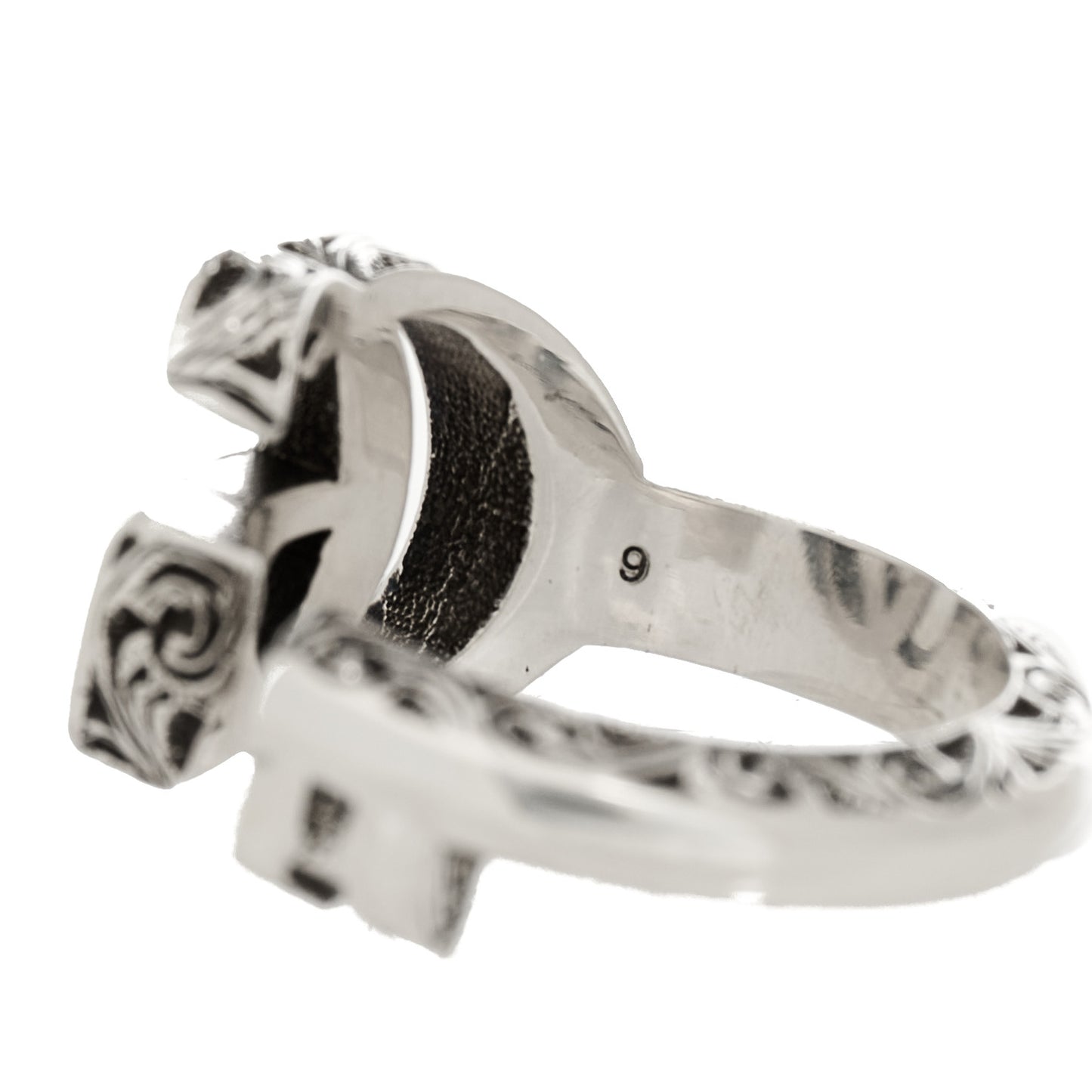 Sterling Silver GG Marmont Key Motif Ring 48 4.5