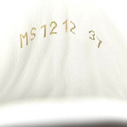 Louis Vuitton Lambskin Embossed Monogram Time Out Sneakers 37 White 9 of 10