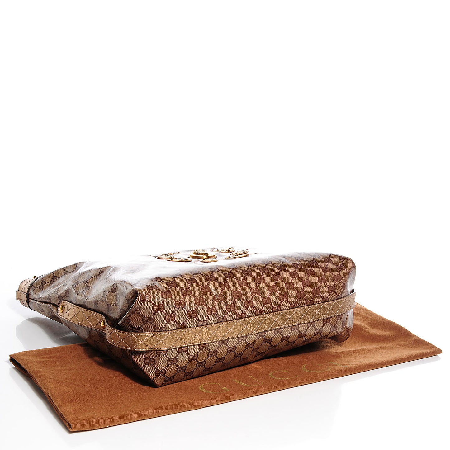 Crystal Monogram Studded Medium Irina Tote
