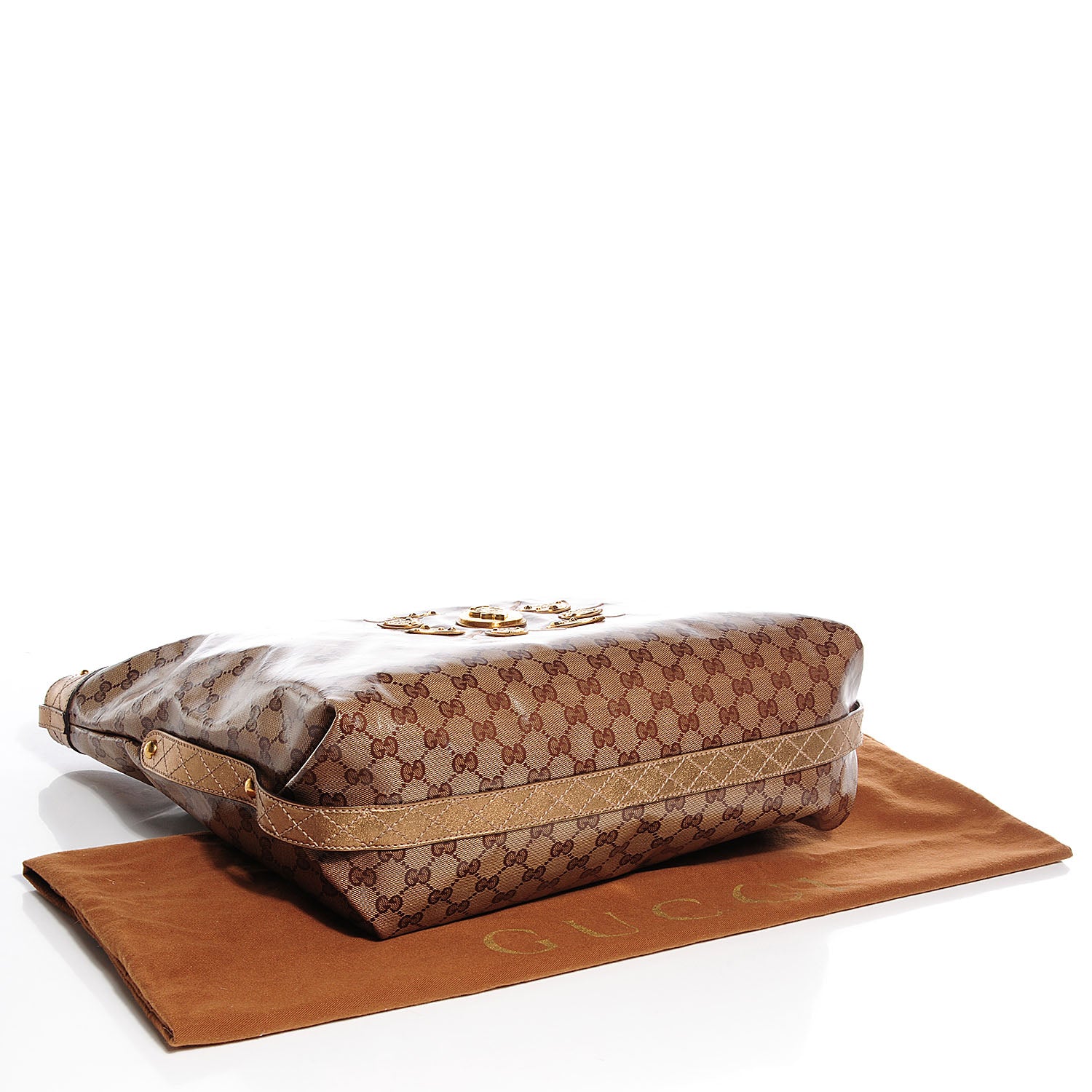 Gucci Crystal Monogram Studded Medium Irina Tote 4 of 7