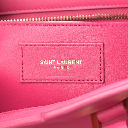 Saint Laurent Calfskin Monogram Baby Cabas Fuchsia 9 of 10