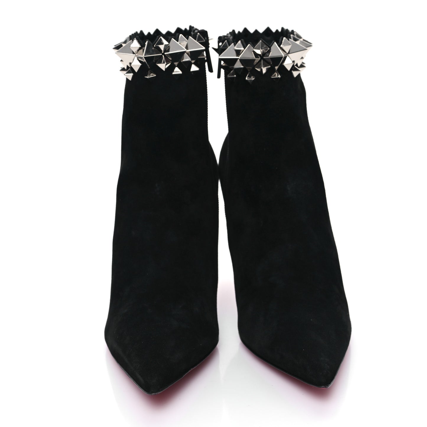 Veau Velours Firmamma 100 Booties 39.5 Black Silver