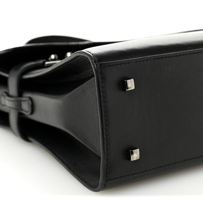 Delvaux Calfskin MM Tempete Satchel Black 8 of 9