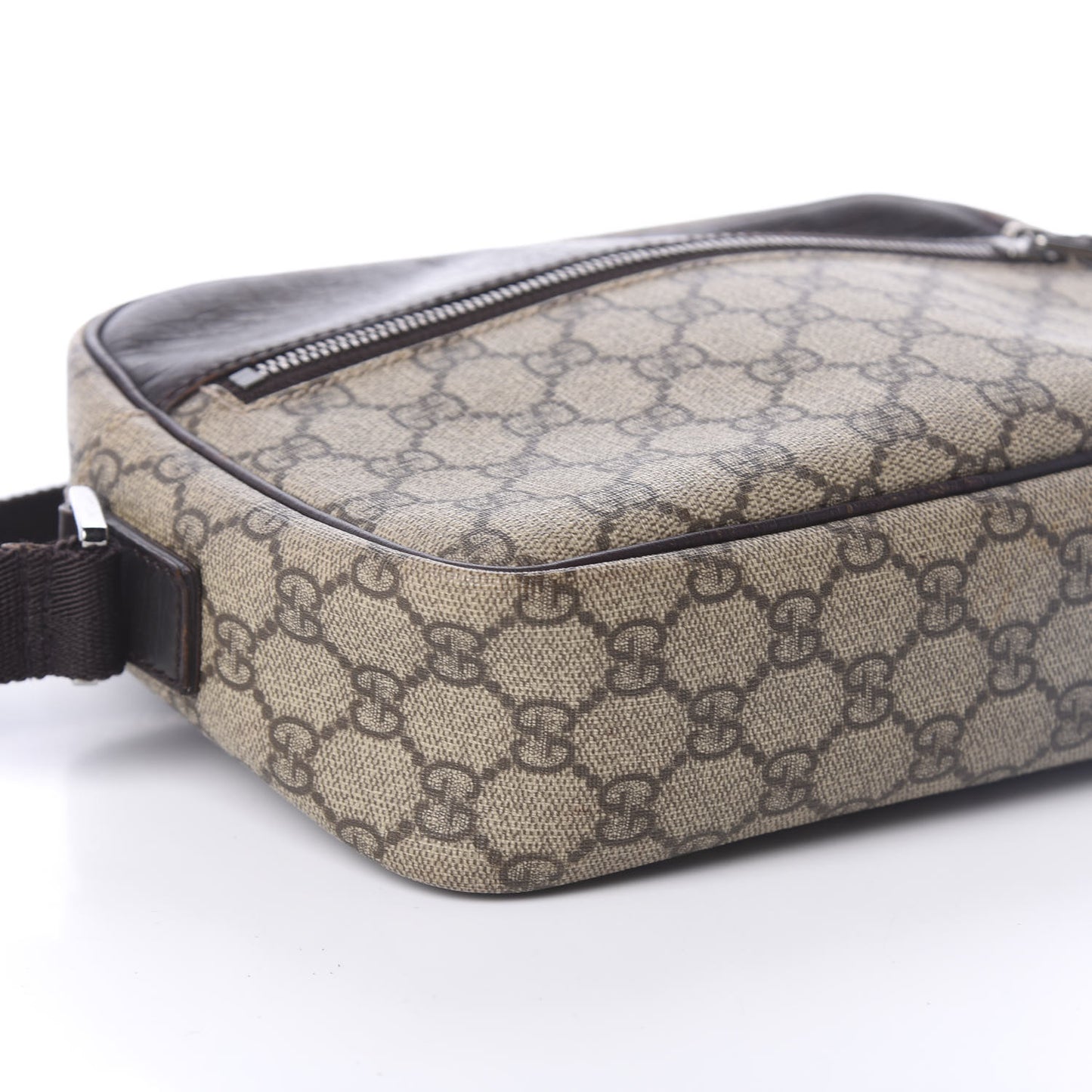 GG Plus Monogram Shoulder Bag Dark Brown