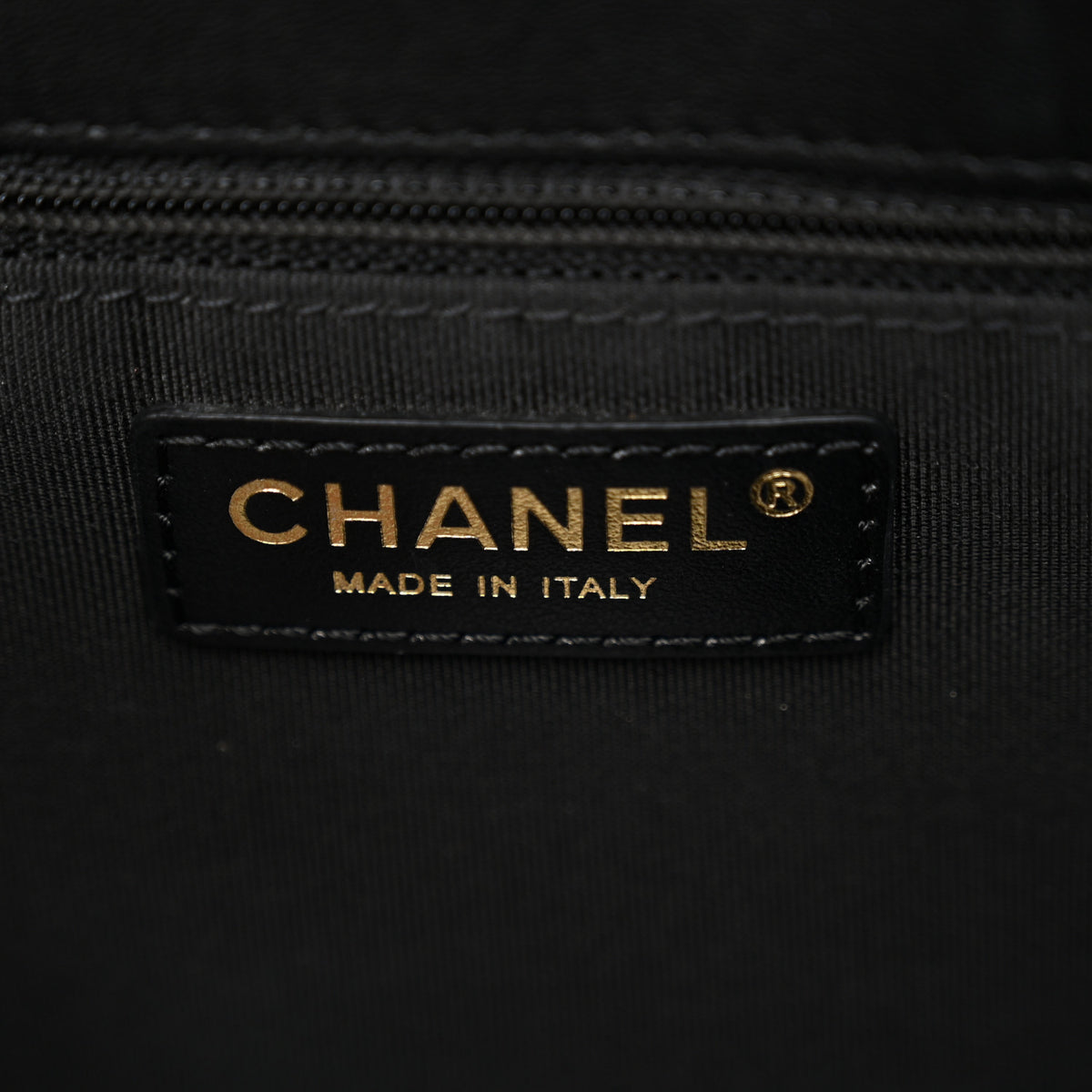 Chanel Lambskin Quilted CC Dweller Drawstring Tote Black 6 of 12
