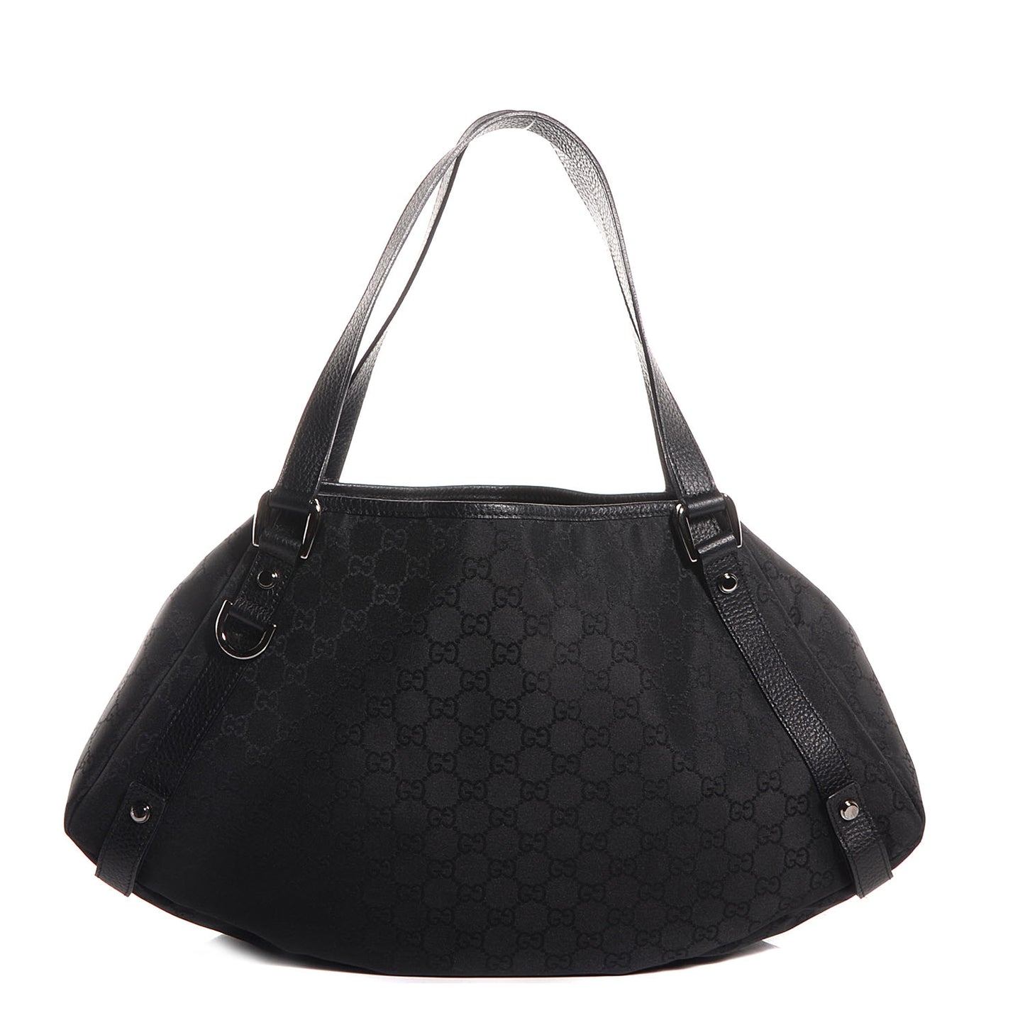 Monogram Medium Abbey Shoulder Bag Black