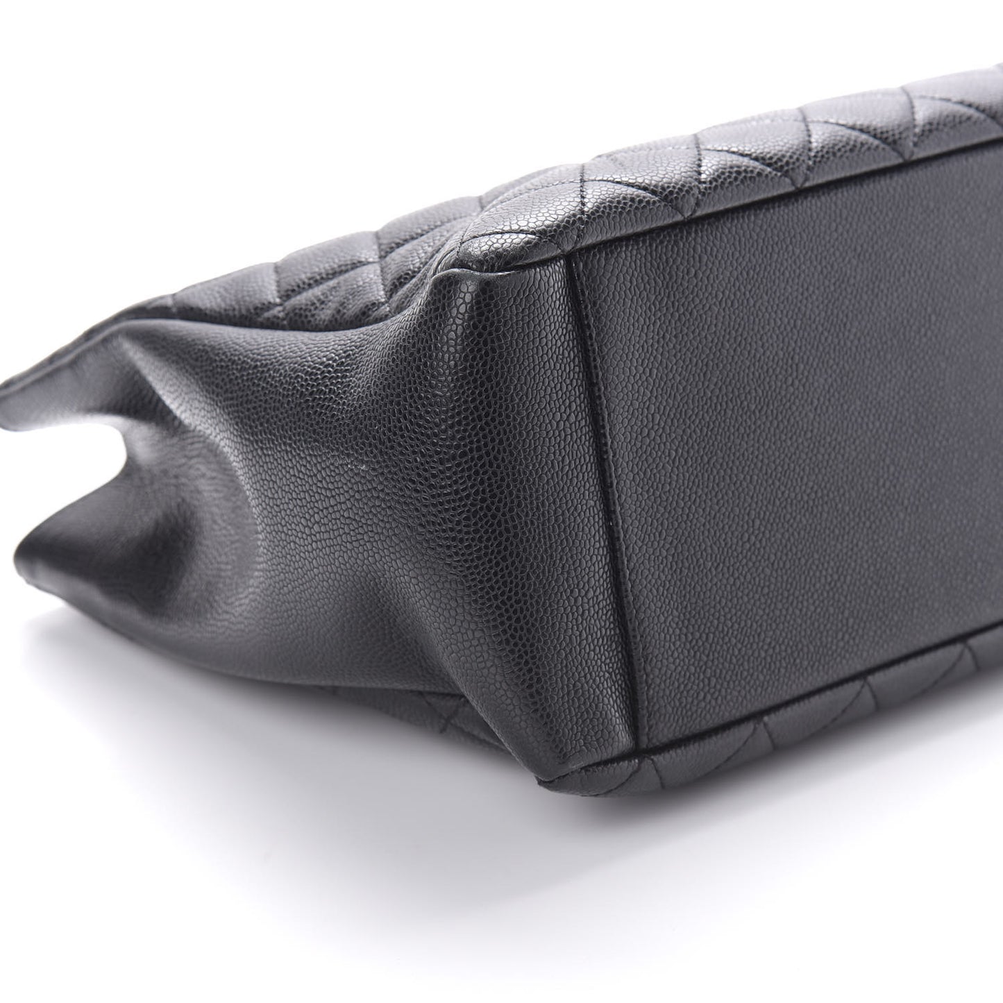 Caviar Quilted Grand Shopping Tote GST Black