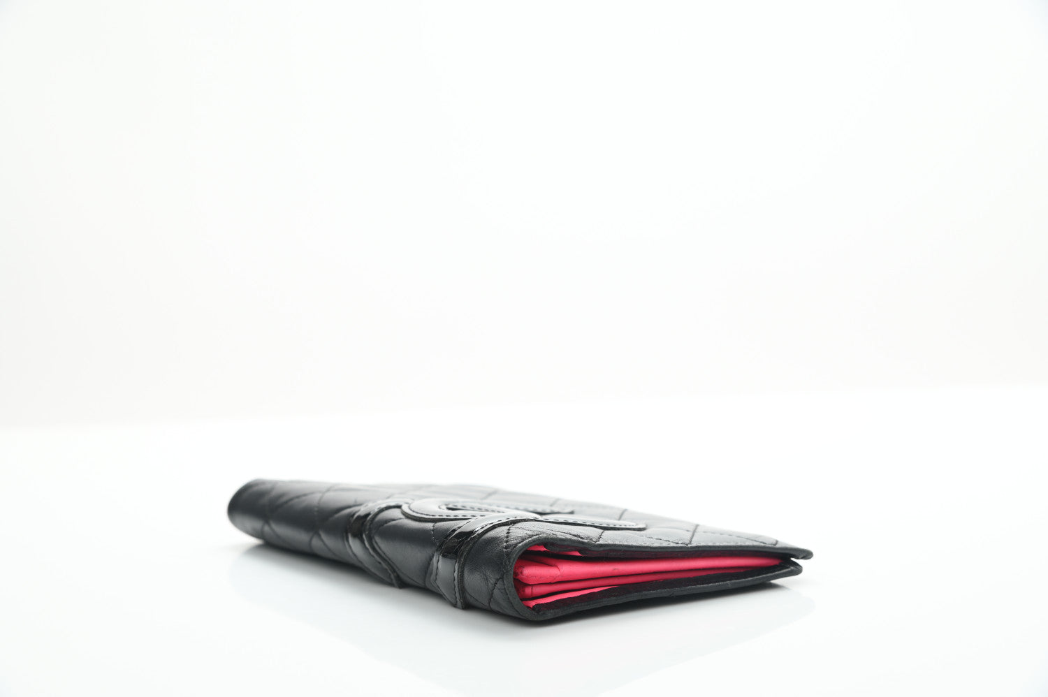 Chanel Calfskin Quilted Cambon Yen Wallet Black 8 of 25