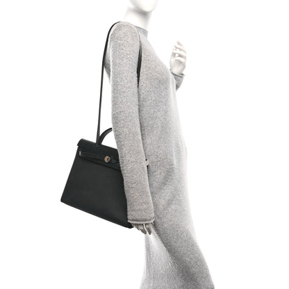 Hermes Military Toile Vache Hunter Herbag Zip PM 31 Black 2 of 12