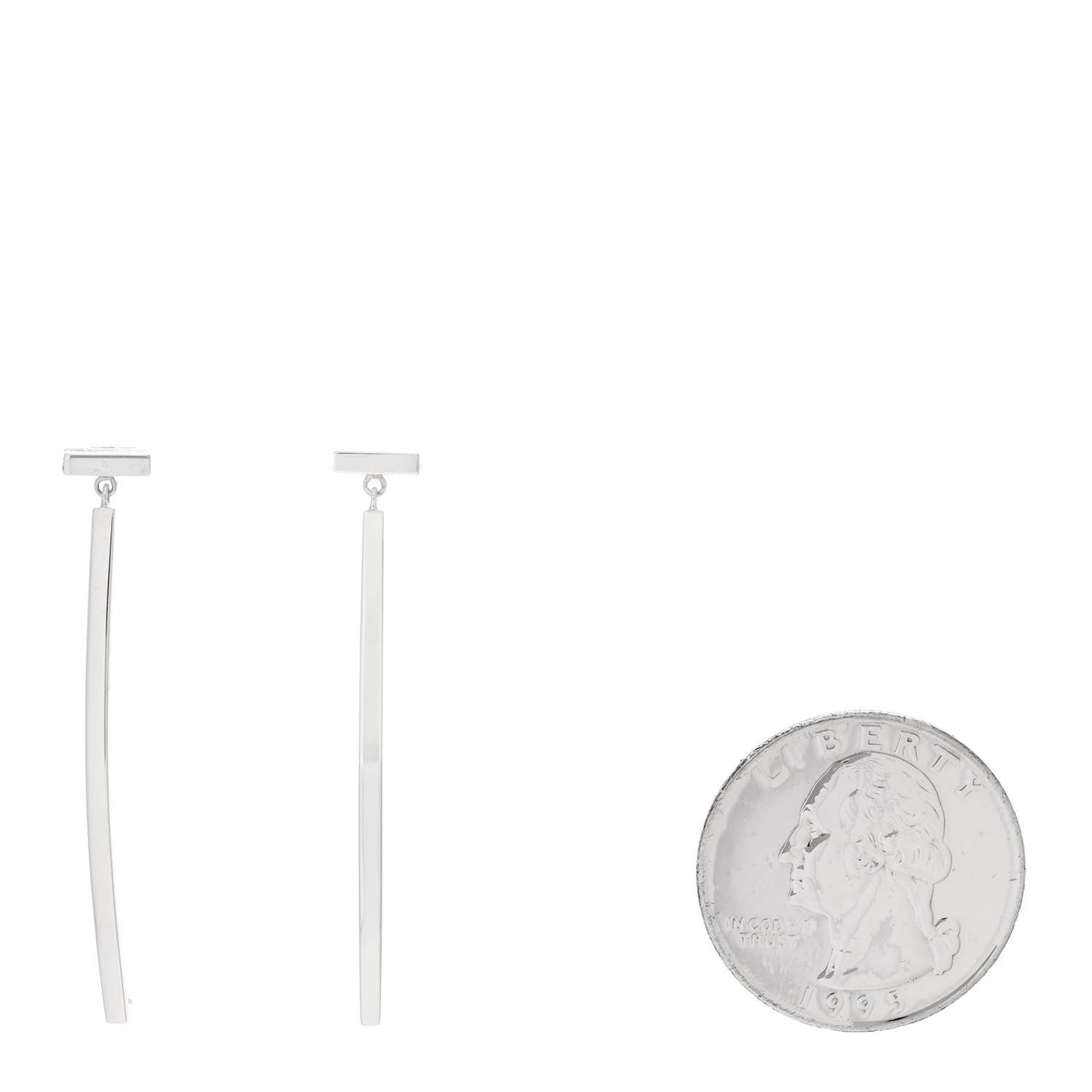 Sterling Silver T Wire Bar Earrings
