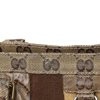 Gucci Crystal Monogram Medium Web Tote Brown 9 of 13