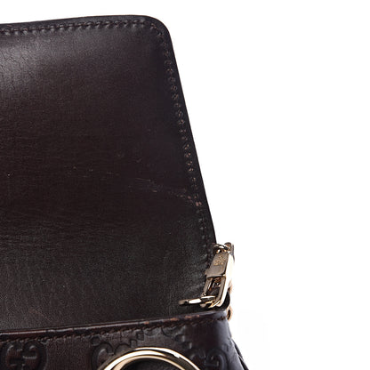Gucci Guccissima Small Horsebit Chain Clutch Chocolate 8 of 12
