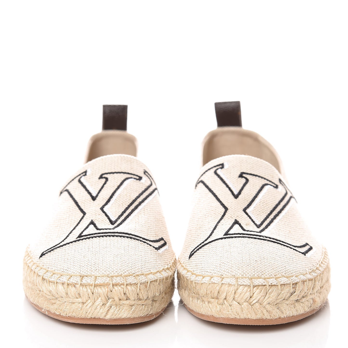 Canvas Seashore Espadrille Flats 37 Ecru