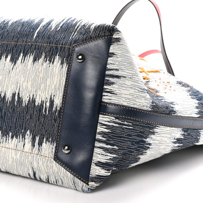Christian Louboutin Canvas Frangibus Starlight Tote Blue White 9 of 9