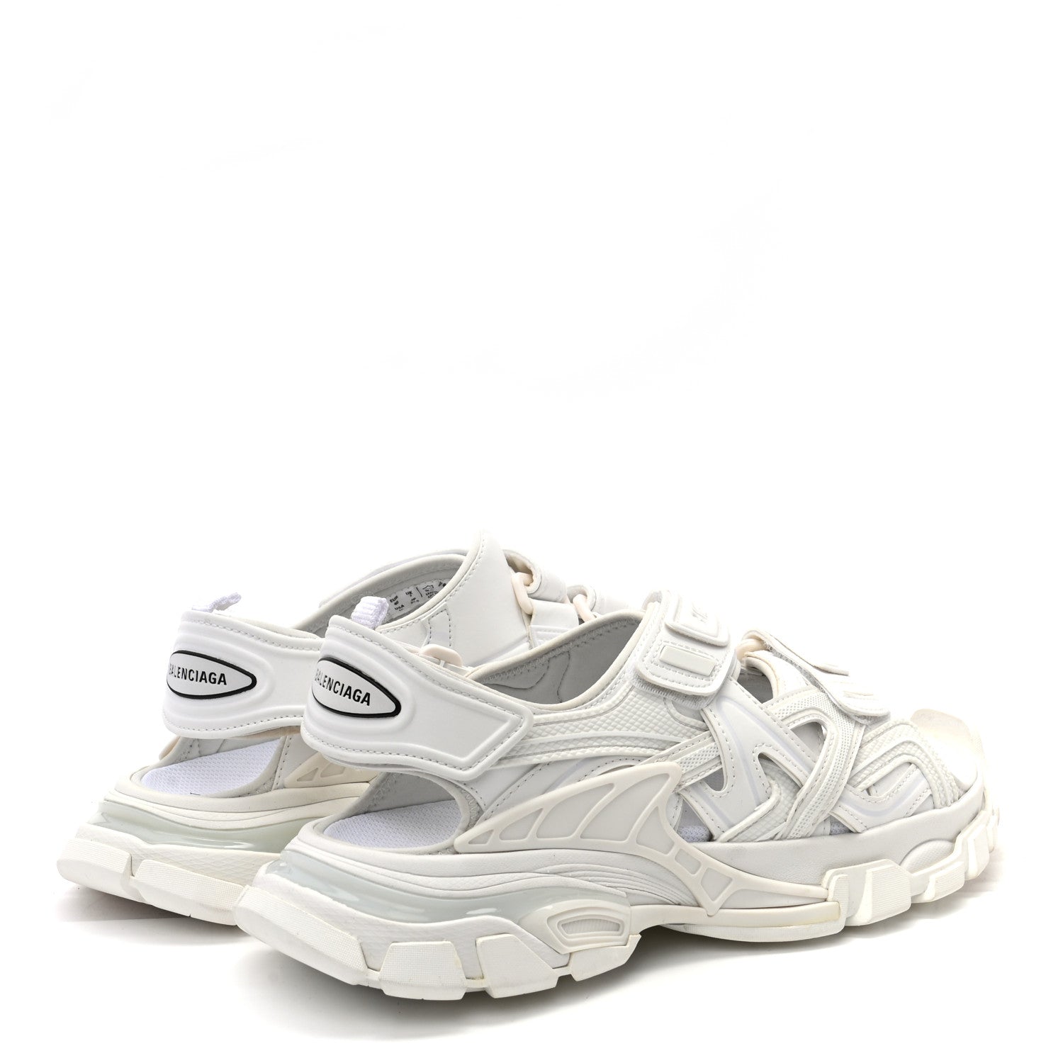 Balenciaga Neoprene Rubber Womens Track Sandals 40 White 4 of 8