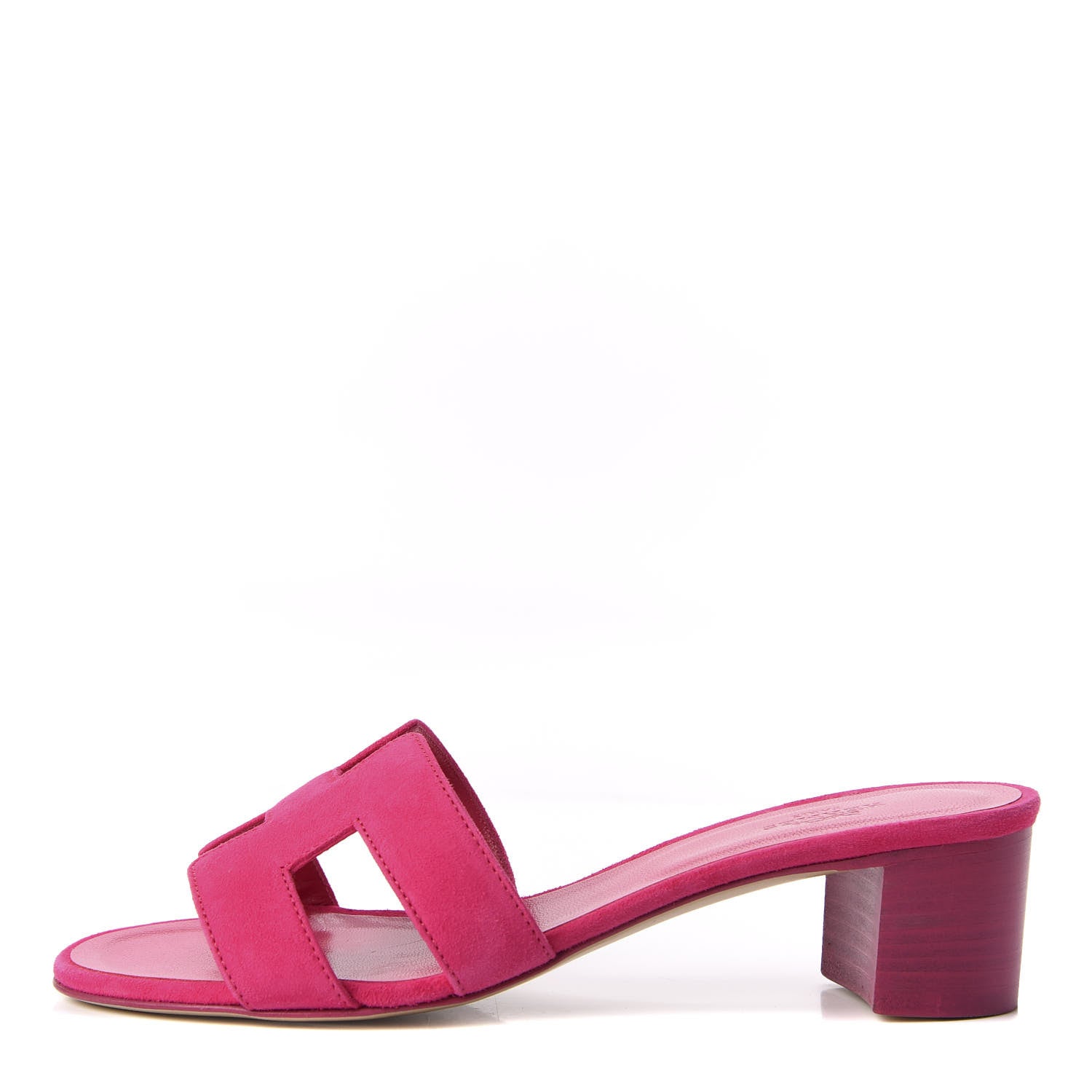 Hermes Suede Goatskin Oasis Sandals 36 Rose Fuchsia 1 of 9