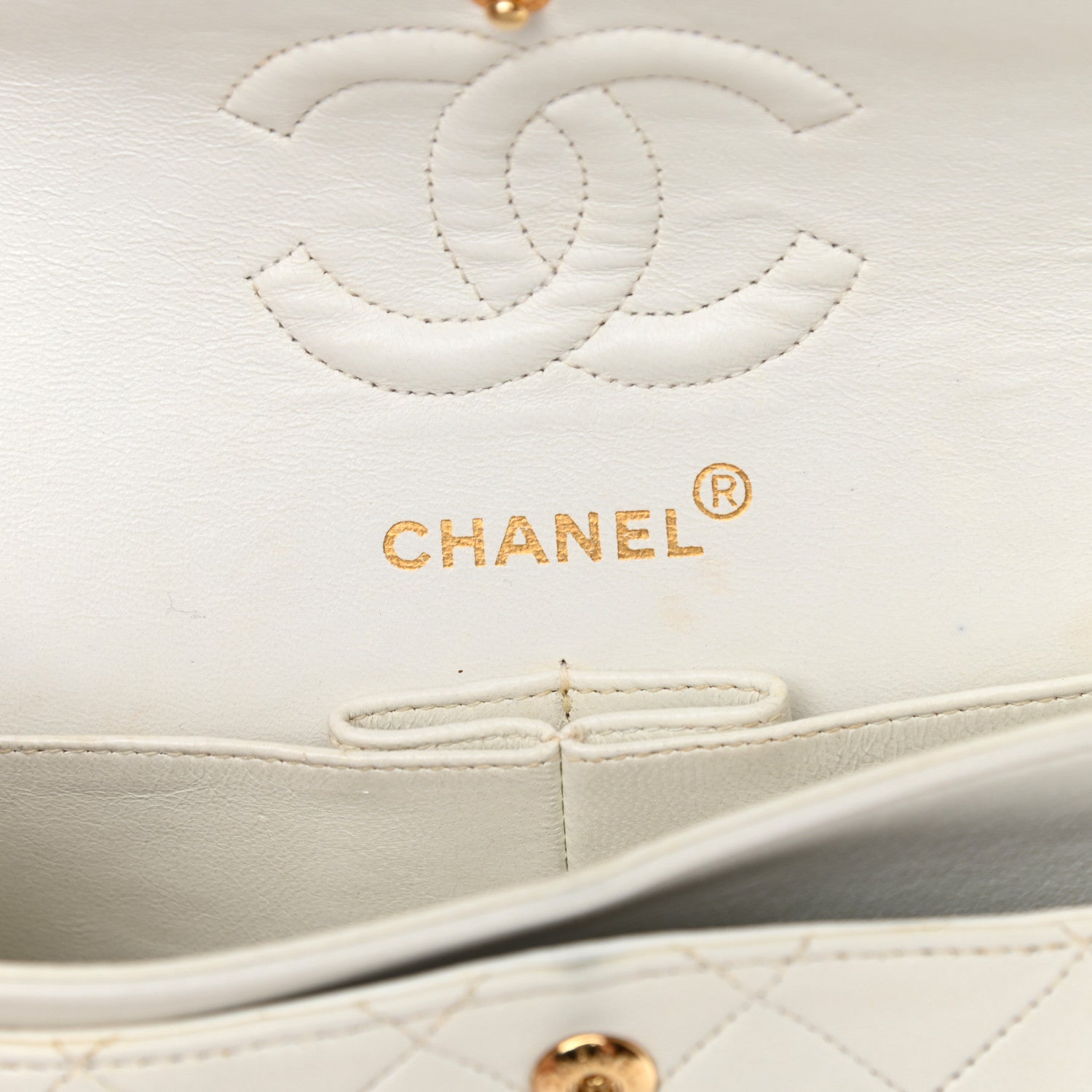 Chanel Lambskin Quilted Small Double Flap White 6 of 25