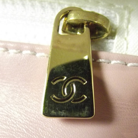 Chanel Leather Quilted Flap Handbag Pink 9 of 12