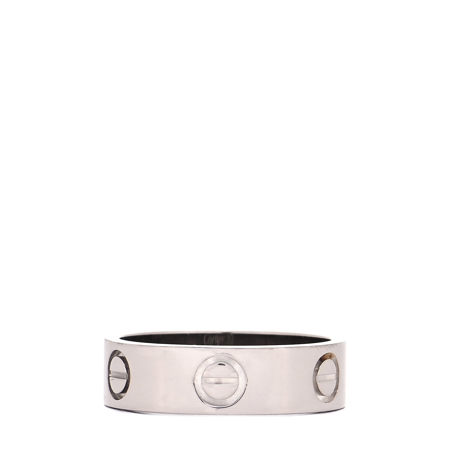 18K White Gold 6mm LOVE Ring 53 6.25