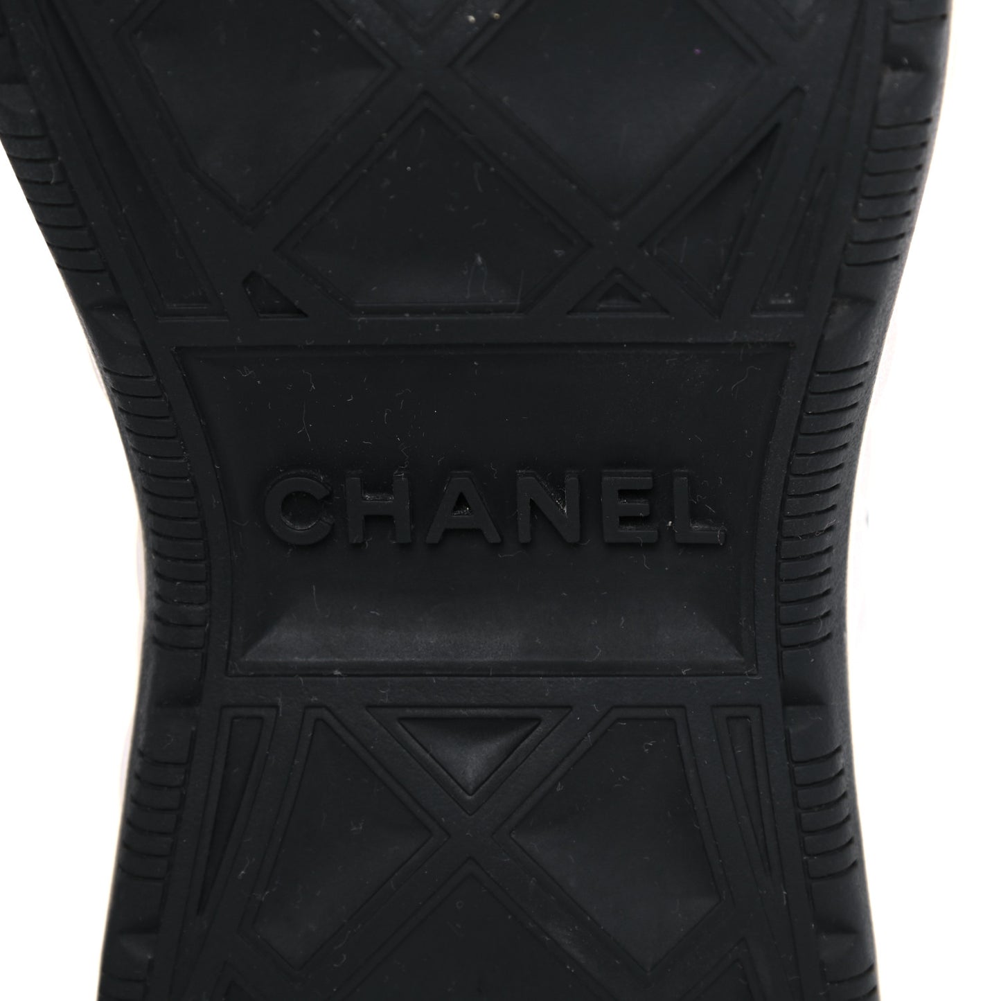Velvet Calfskin Mixed Fibers CC Sneakers 39.5 Black