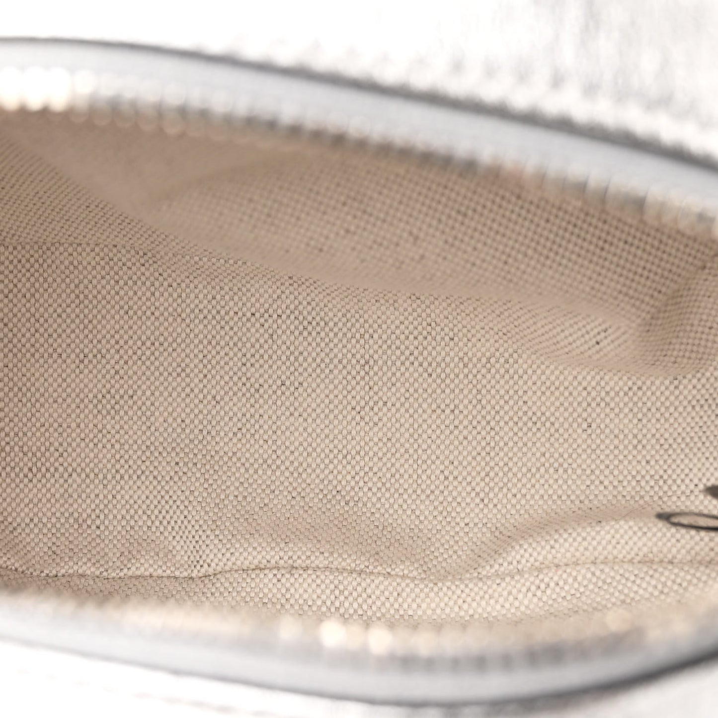 Metallic Sakai Be Green Calfskin Diagonal Stitched Mini Blondie Shoulder Bag Silver