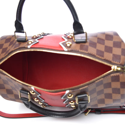 Louis Vuitton Damier Ebene Karakoram Speedy Bandouliere 30 8 of 11