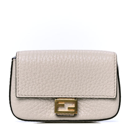 Fendi Cuoio Romano Micro Baguette Charm Latte 1 of 4