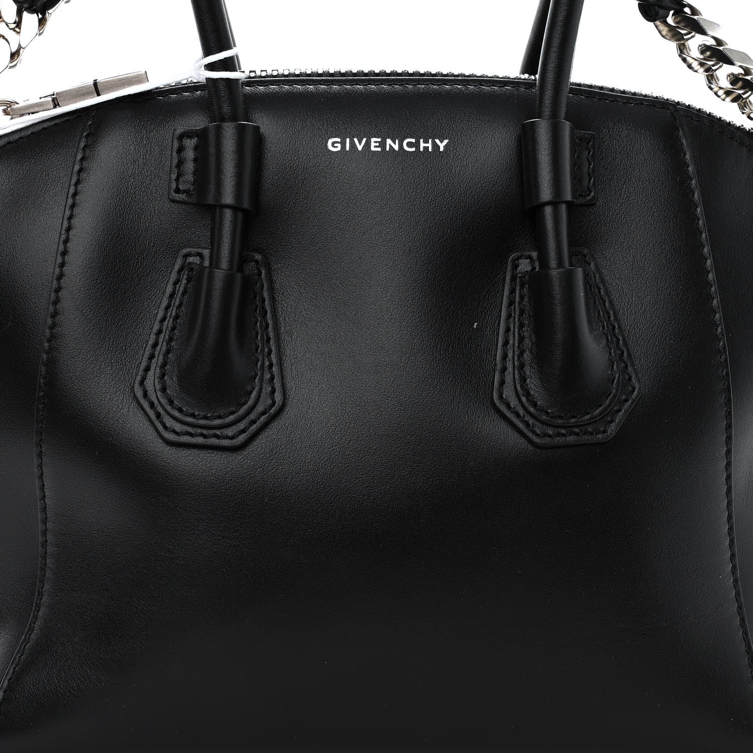 Givenchy Shiny Lord Calfskin Mini Sport Antigona With Chain Black 7 of 9