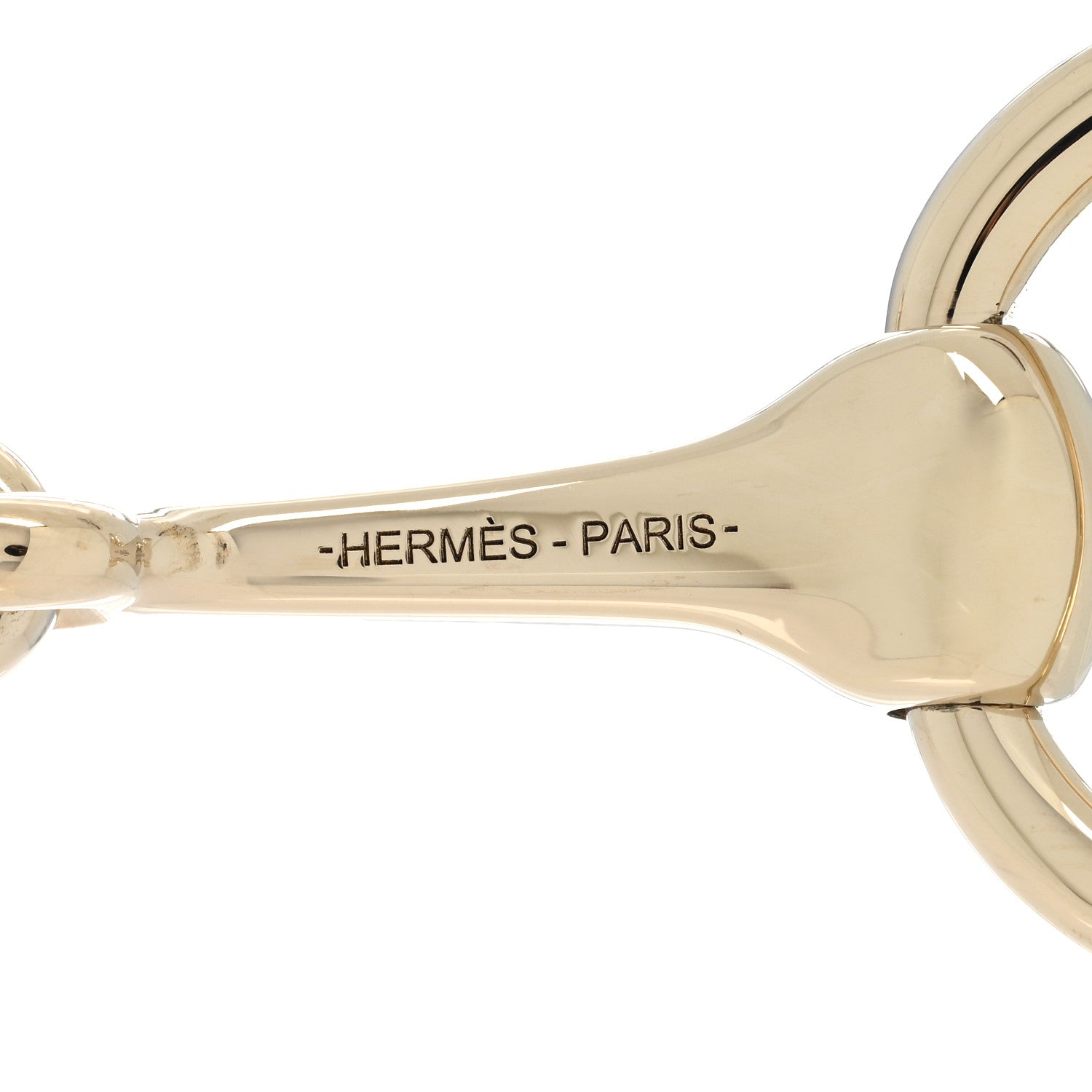 Hermes Permabrass Mors Scarf Ring Gold 3 of 5